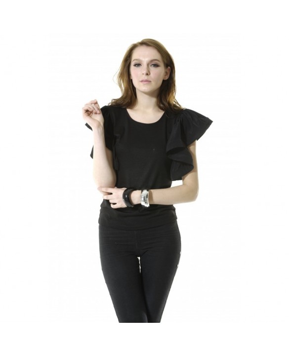 Bluză cu mâneci drapate